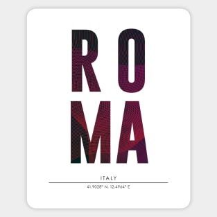 Roma city typography Sticker